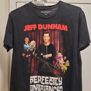 GENTLY USED, 2015 JEFF DUNHAM, PERFECTLY UNBALANCED CONCERT SHIRT, MEDIUM!!!